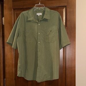 Orvis Men's Olive Button Down Shirt